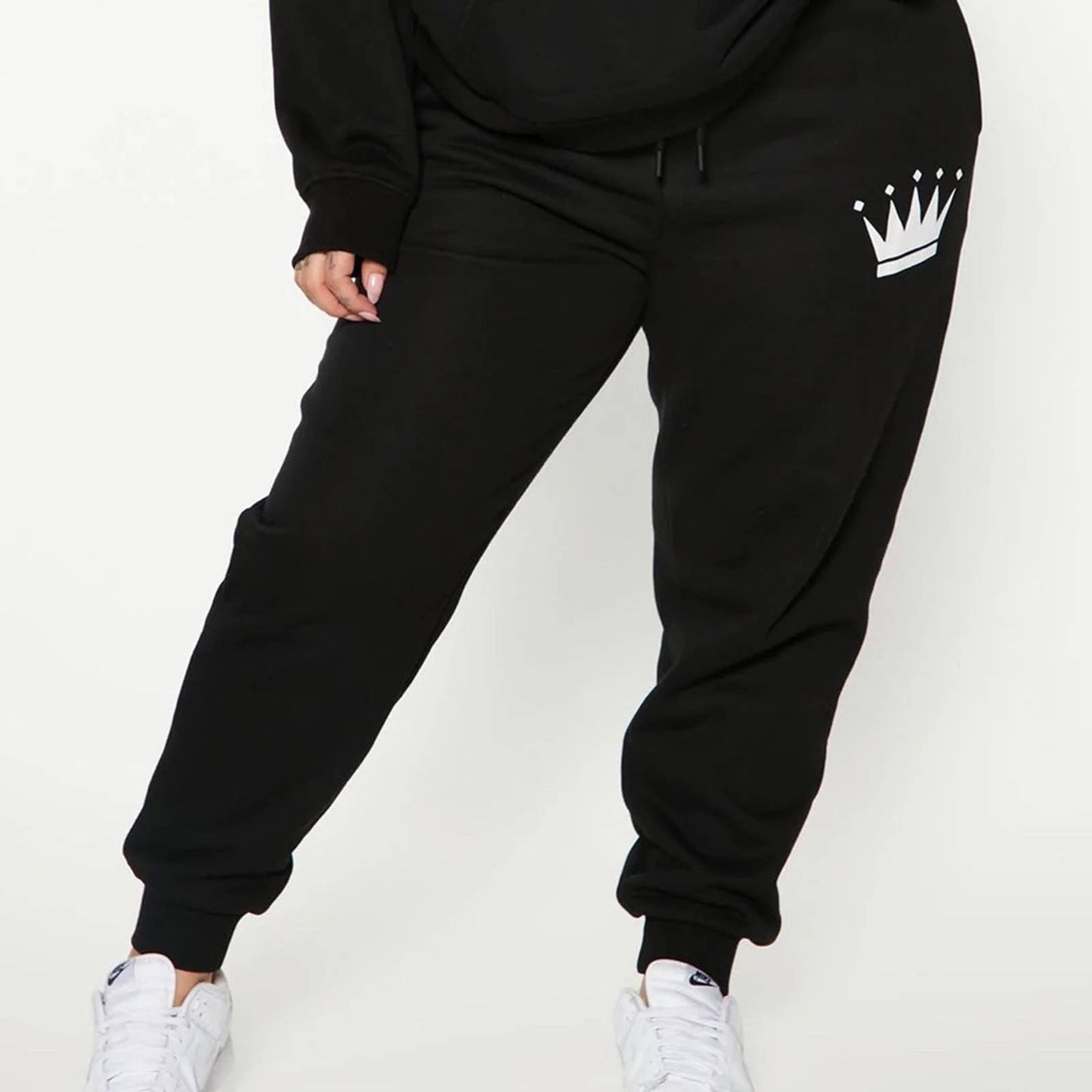 Oversized Black Queen Hoodie Custom Made by Passion of Essence - RUN THE STREETS COLLABORATIVE