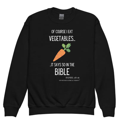 Youth Crewneck Sweatshirt | Biblical Vegetarian - RUN THE STREETS COLLABORATIVE