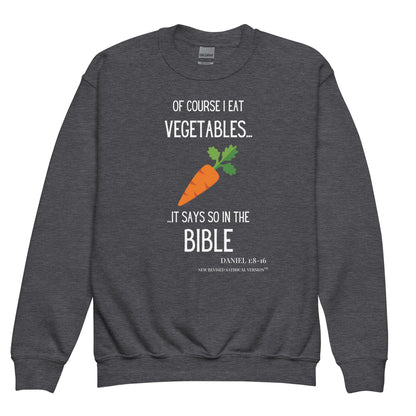 Youth Crewneck Sweatshirt | Biblical Vegetarian - RUN THE STREETS COLLABORATIVE