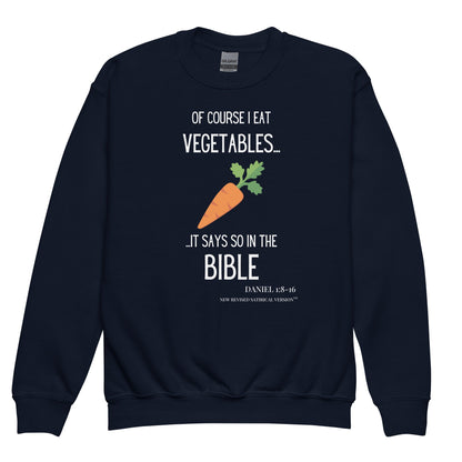 Youth Crewneck Sweatshirt | Biblical Vegetarian - RUN THE STREETS COLLABORATIVE